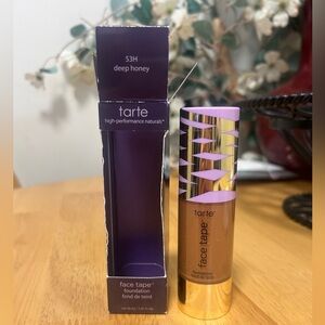 Tarte Face Tape Foundation 53H Deep Honey, 1.01 fl oz- NEW IN BOX Full Size